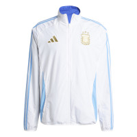 adidas Argentine Anthem Veste d'Entraînement Réversible 2024-2026 Blanc Bleu Clair Bleu Doré