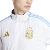 adidas Argentine Anthem Veste d'Entraînement Réversible 2024-2026 Blanc Bleu Clair Bleu Doré