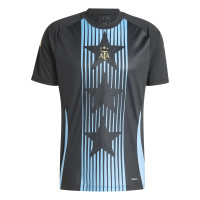 adidas Argentinië Pre-Match Trainingsshirt 2024-2026 Zwart Lichtblauw Goud