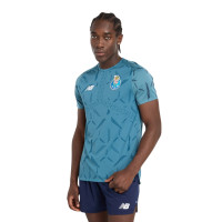 New Balance FC Porto Maillot d'Entraînement 2024-2025 Bleu-Gris Bleu Foncé Blanc