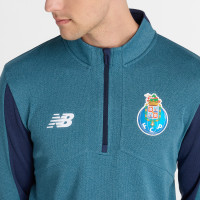 New Balance FC Porto Survêtement 1/4-Zip 2024-2025 Bleu-Gris Bleu Foncé Blanc