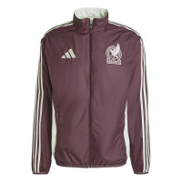 adidas Mexique Anthem Veste d'Entraînement Réversible 2024-2026 Bordeaux Blanc