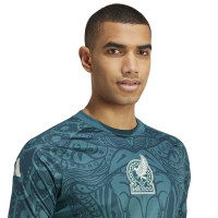 adidas Mexique Pre-Match Maillot d'Entraînement 2024-2026 Vert Blanc