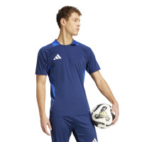 Kit d'entraînement de compétition adidas Tiro 24 bleu foncé blanc