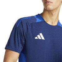 Kit d'entraînement de compétition adidas Tiro 24 bleu foncé blanc