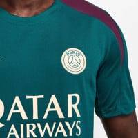 Nike Paris Saint-Germain Strike Maillot d'Entraînement 2024-2025 Vert Mauve Blanc Doré