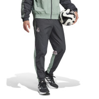 adidas Real Madrid Culturewear Trainingsbroek Woven 2024-2025 Donkergrijs Groen Paars