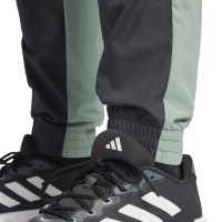 adidas Real Madrid Culturewear Trainingsbroek Woven 2024-2025 Donkergrijs Groen Paars