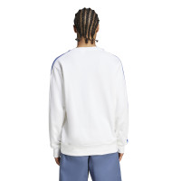 adidas Real Madrid DNA Sweat-Shirt 2024-2025 Blanc Bleu