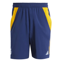 adidas Real Madrid Travel Short 2024-2025 Bleu Foncé Jaune Blanc