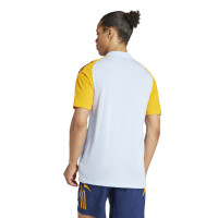 adidas Real Madrid Polo 2024-2025 Bleu Clair Jaune Bleu Foncé