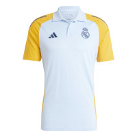 adidas Real Madrid Polo 2024-2025 Bleu Clair Jaune Bleu Foncé