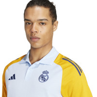 adidas Real Madrid Polo 2024-2025 Lichtblauw Geel Donkerblauw