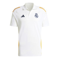 adidas Real Madrid Polo 2024-2025 Blanc Jaune Bleu Foncé