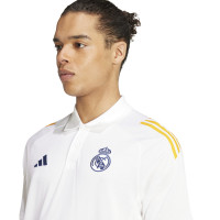 adidas Real Madrid Polo 2024-2025 Wit Geel Donkerblauw