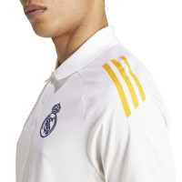 adidas Real Madrid Polo 2024-2025 Wit Geel Donkerblauw