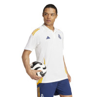 adidas Real Madrid Polo 2024-2025 Blanc Jaune Bleu Foncé