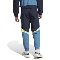 adidas Ajax Culturewear Pantalon d'Entraînement Woven 2024-2025 Bleu Bleu Clair Jaune