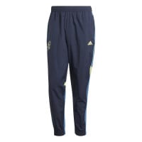 adidas Ajax Culturewear Pantalon d'Entraînement Woven 2024-2025 Bleu Bleu Clair Jaune