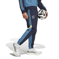 adidas Ajax Culturewear Pantalon d'Entraînement Woven 2024-2025 Bleu Bleu Clair Jaune