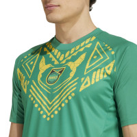 adidas Jamaica Pre-Match Trainingsshirt 2024-2026 Donkergroen