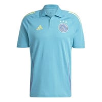 adidas Ajax Polo 2024-2025 Bleu Clair Bleu Jaune