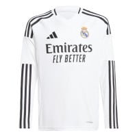 adidas Real Madrid Thuistenue 2024-2025 Kids Lange Mouwen