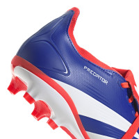 adidas Predator League FT Gazon Naturel Chaussures de Foot (FG) Bleu Blanc Rouge