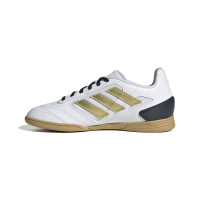 adidas Super Sala 2 Chaussures de Foot en Salle (IN) Enfants Blanc Noir Doré