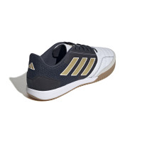 Chaussures de football en salle Adidas Top Sala Competition (IN) blanches, bleu foncé, or