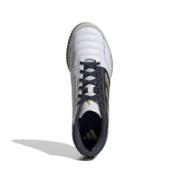 Chaussures de football en salle Adidas Top Sala Competition (IN) blanches, bleu foncé, or