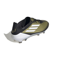 adidas F50 Messi Pro Gras Voetbalschoenen (FG) Goud Zwart Wit