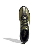 adidas F50 Messi Pro Gazon Naturel Chaussures de Foot (FG) Doré Noir Blanc