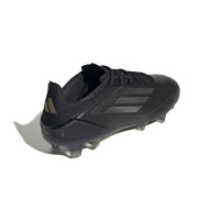 adidas F50 Pro Gazon Naturel Chaussures de Foot (FG) Noir Gris Doré