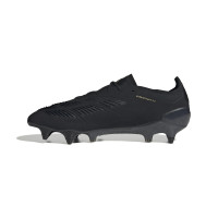 adidas Predator Elite Crampons Vissés Chaussures de Foot (SG) Noir Gris Doré