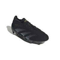 adidas Predator Elite Crampons Vissés Chaussures de Foot (SG) Noir Gris Doré