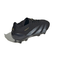 adidas Predator Elite Crampons Vissés Chaussures de Foot (SG) Noir Gris Doré