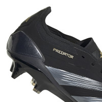 adidas Predator Elite Crampons Vissés Chaussures de Foot (SG) Noir Gris Doré