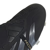 adidas Predator Elite FT Gazon Naturel Chaussures de Foot (FG) Noir Gris Doré