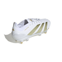 adidas Predator Elite Crampons Vissés Chaussures de Foot (SG) Blanc Doré