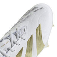 adidas Predator Elite Crampons Vissés Chaussures de Foot (SG) Blanc Doré