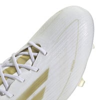 adidas F50 Elite Gazon Naturel Chaussures de Foot (FG) Blanc Doré