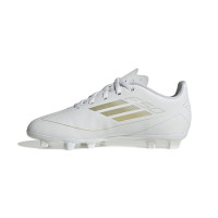 adidas F50 Club Gras / Kunstgras Voetbalschoenen (FxG) Kids Wit Goud