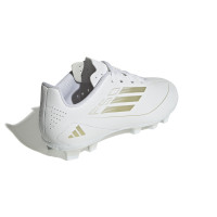 adidas F50 Club Gazon Naturel Gazon Artificiel Chaussures de Foot (FxG) Enfants Blanc Doré