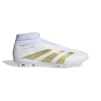 adidas Predator League Veterloze Gras Voetbalschoenen (FG) Wit Goud