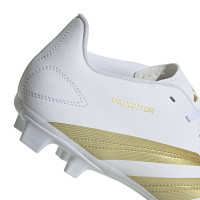 adidas Predator Club Gazon Naturel Gazon Artificiel Chaussures de Foot (FxG) Blanc Doré