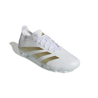 adidas Predator League Gazon Naturel Gazon Artificiel Chaussures de Foot (MG) Blanc Doré