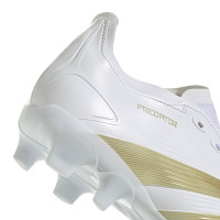 adidas Predator League Gazon Naturel Gazon Artificiel Chaussures de Foot (MG) Blanc Doré