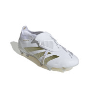 adidas Predator Elite FT Gazon Naturel Chaussures de Foot (FG) Blanc Doré