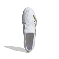 adidas Predator Elite FT Gazon Naturel Chaussures de Foot (FG) Blanc Doré